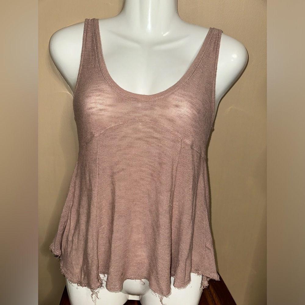 Intimately by Free People Sexy Flowy Mauve Tank Top